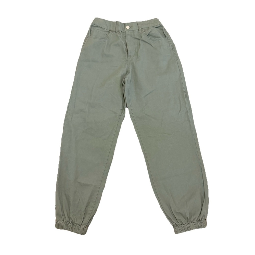 Forever 21 Baggy Jogger Pants Womens Olive Army Green Utility Y2K Streetwear M